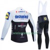 Fietskleding (Fietsshirt Lange Mouw + Lange Koersbroek) 2020 Deceuninck-Quick-Step N004